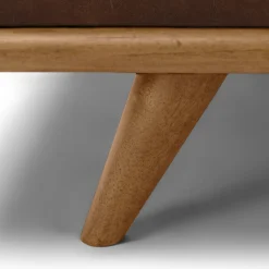 Timber 93" Leather Right Sectional - Charme Chocolat
