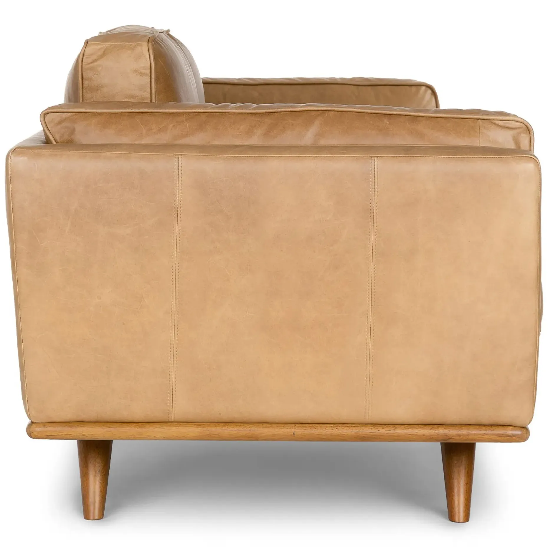 Timber 90" Leather Sofa - Charme Tan