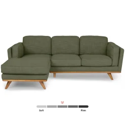 Timber 93" Left Sectional - Olio Green