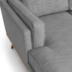 Timber 93" Left Sectional - Pebble Gray