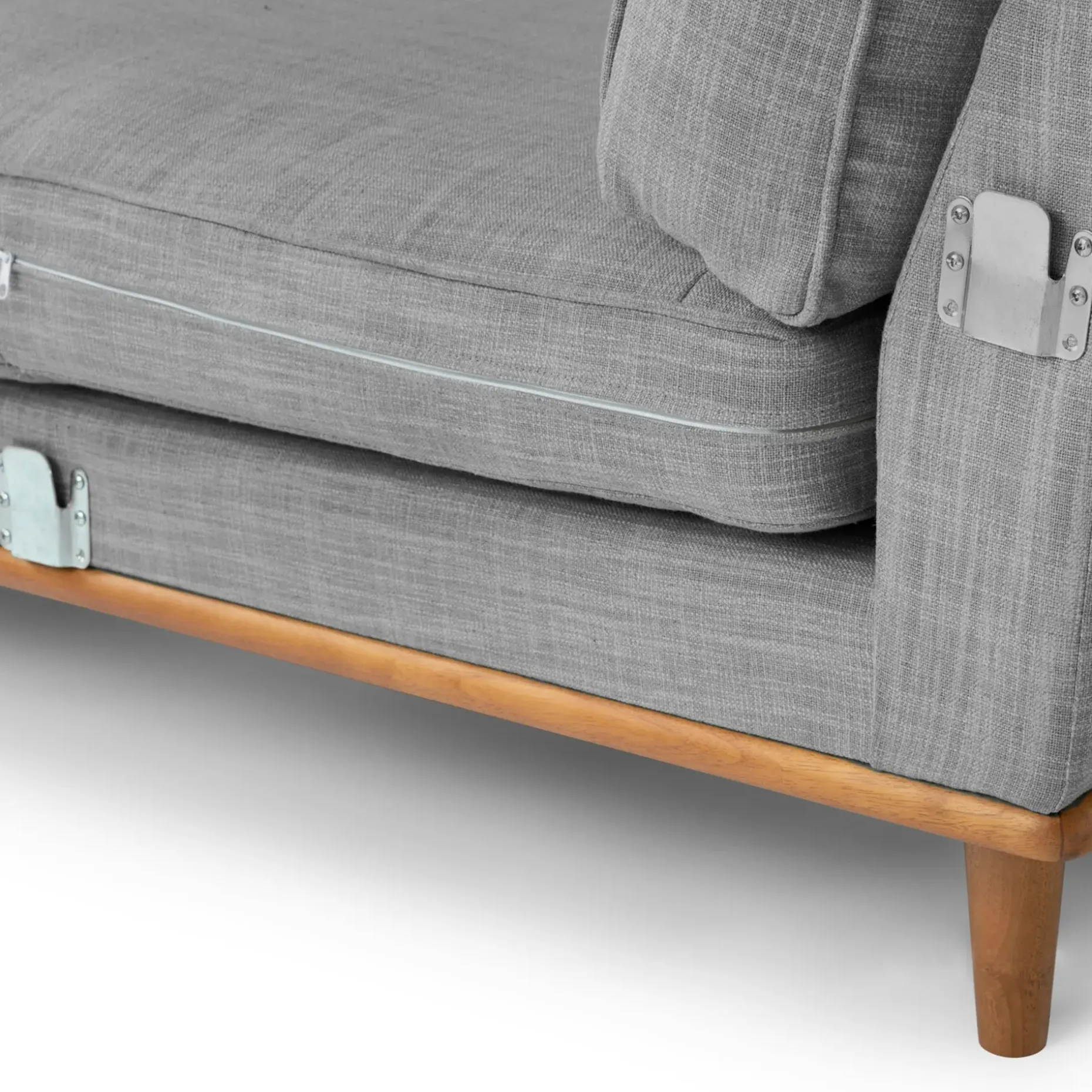 Timber 93" Left Sectional - Pebble Gray