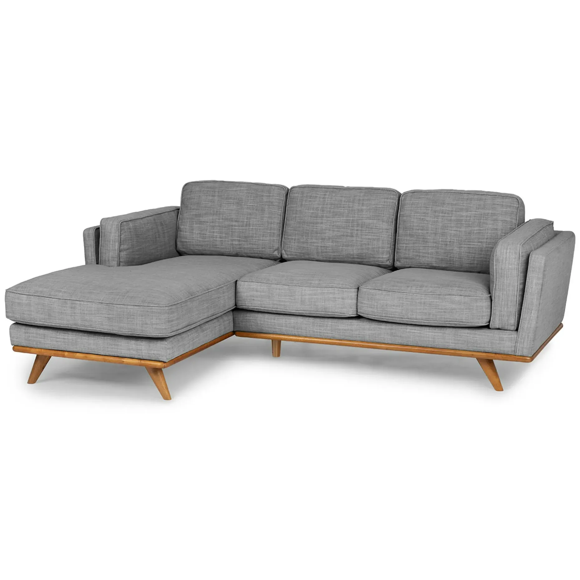Timber 93" Left Sectional - Pebble Gray