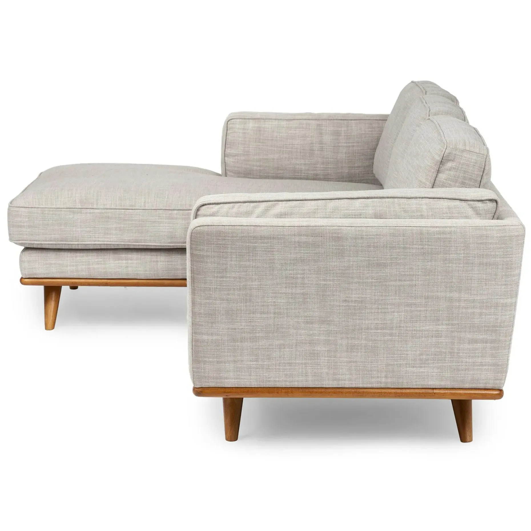 Timber 93" Left Sectional - Rain Cloud Gray