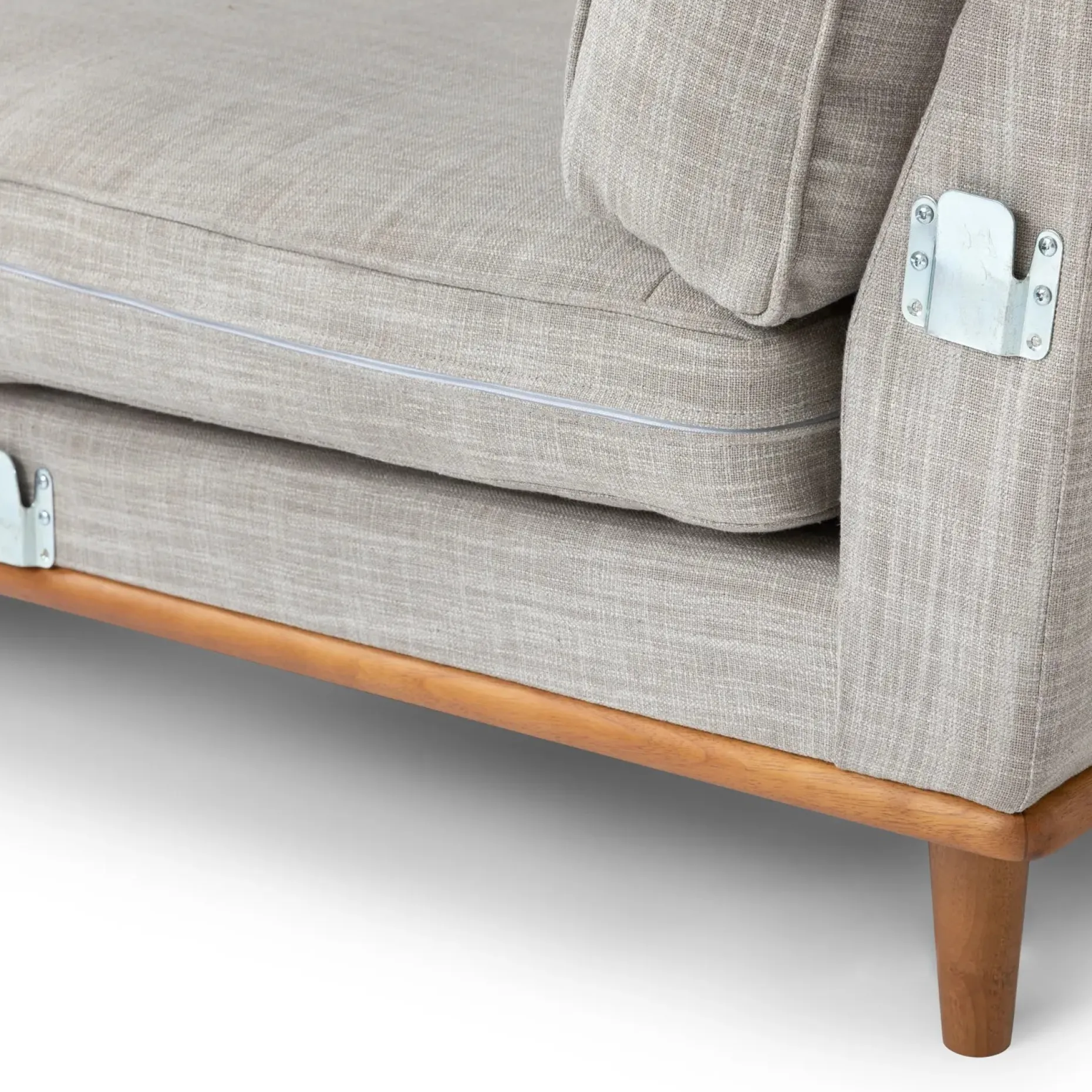 Timber 93" Left Sectional - Rain Cloud Gray