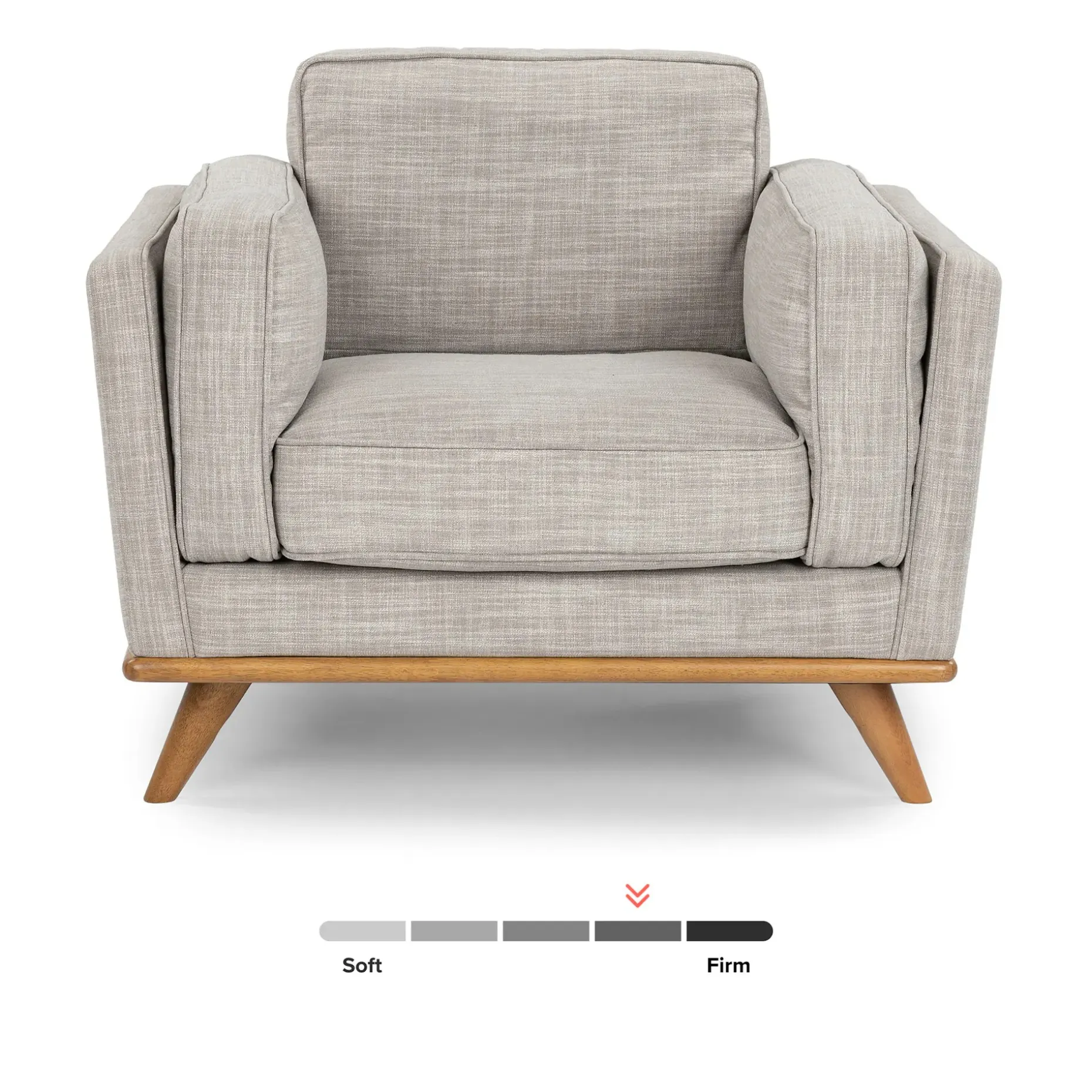 Timber 41" Lounge Chair - Rain Cloud Gray