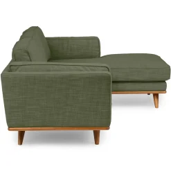 Timber 93" Right Sectional - Olio Green