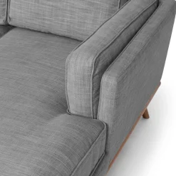 Timber 93" Right Sectional - Pebble Gray
