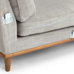 Timber 93" Right Sectional - Rain Cloud Gray