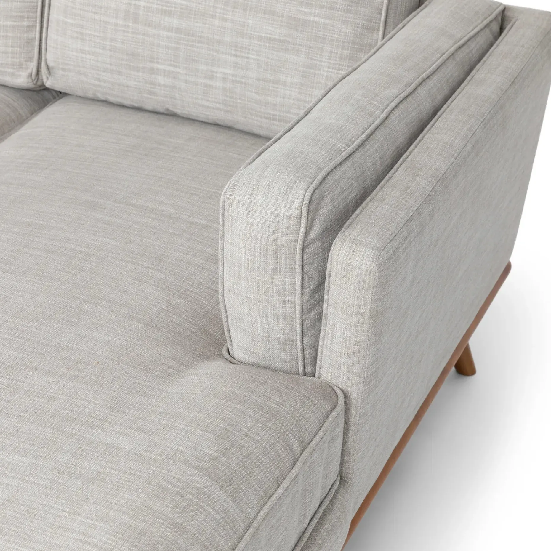 Timber 93" Right Sectional - Rain Cloud Gray