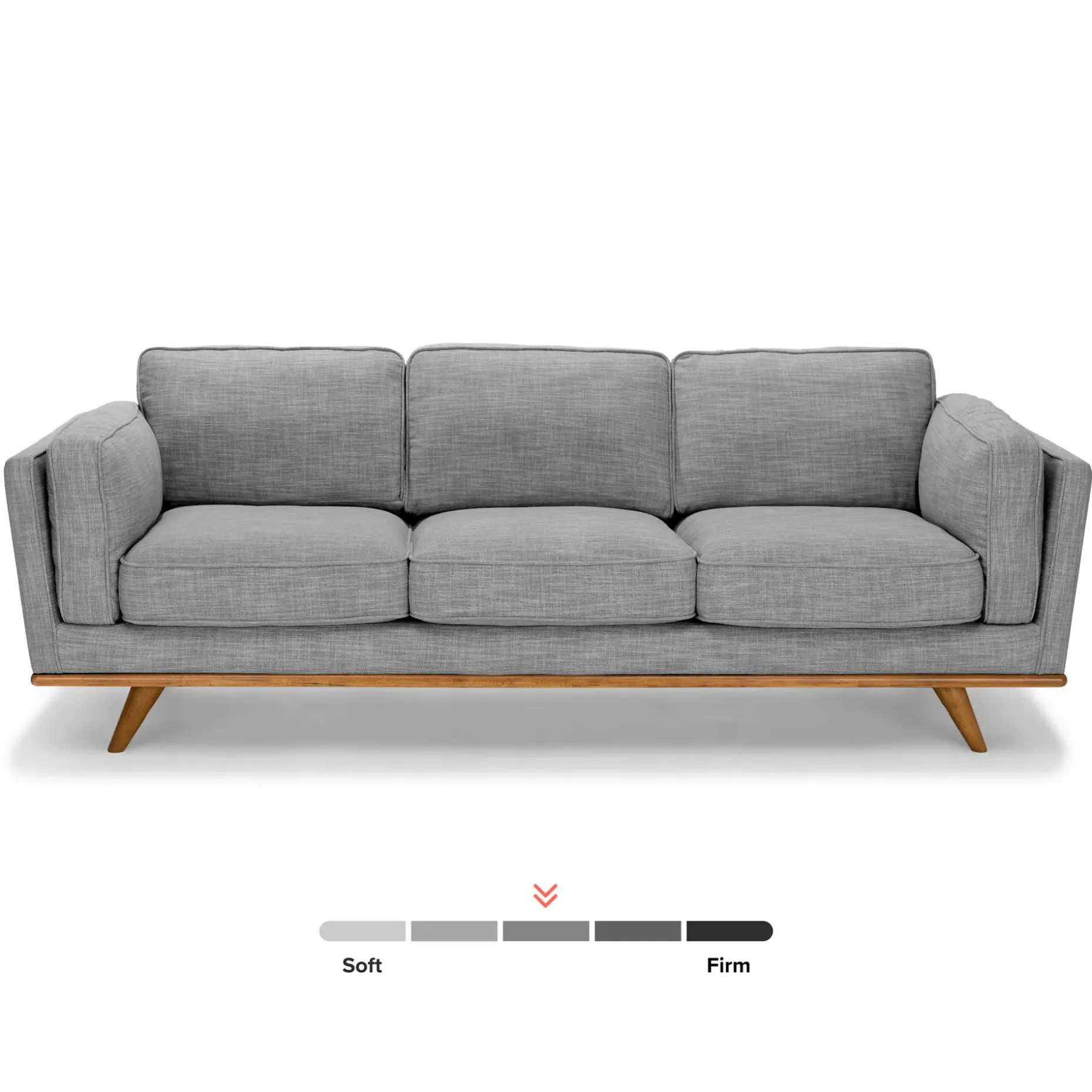 Timber 90" Sofa - Pebble Gray