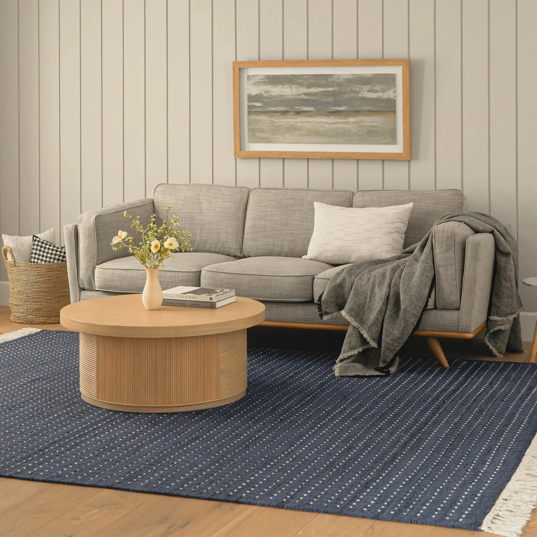 Timber 90" Sofa - Rain Cloud Gray