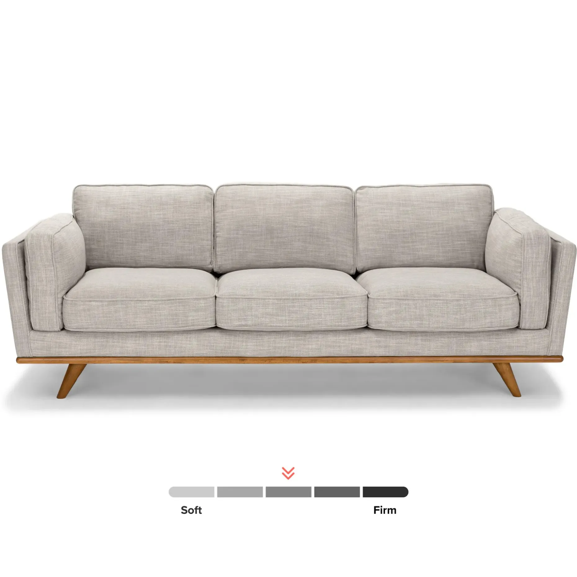 Timber 90" Sofa - Rain Cloud Gray