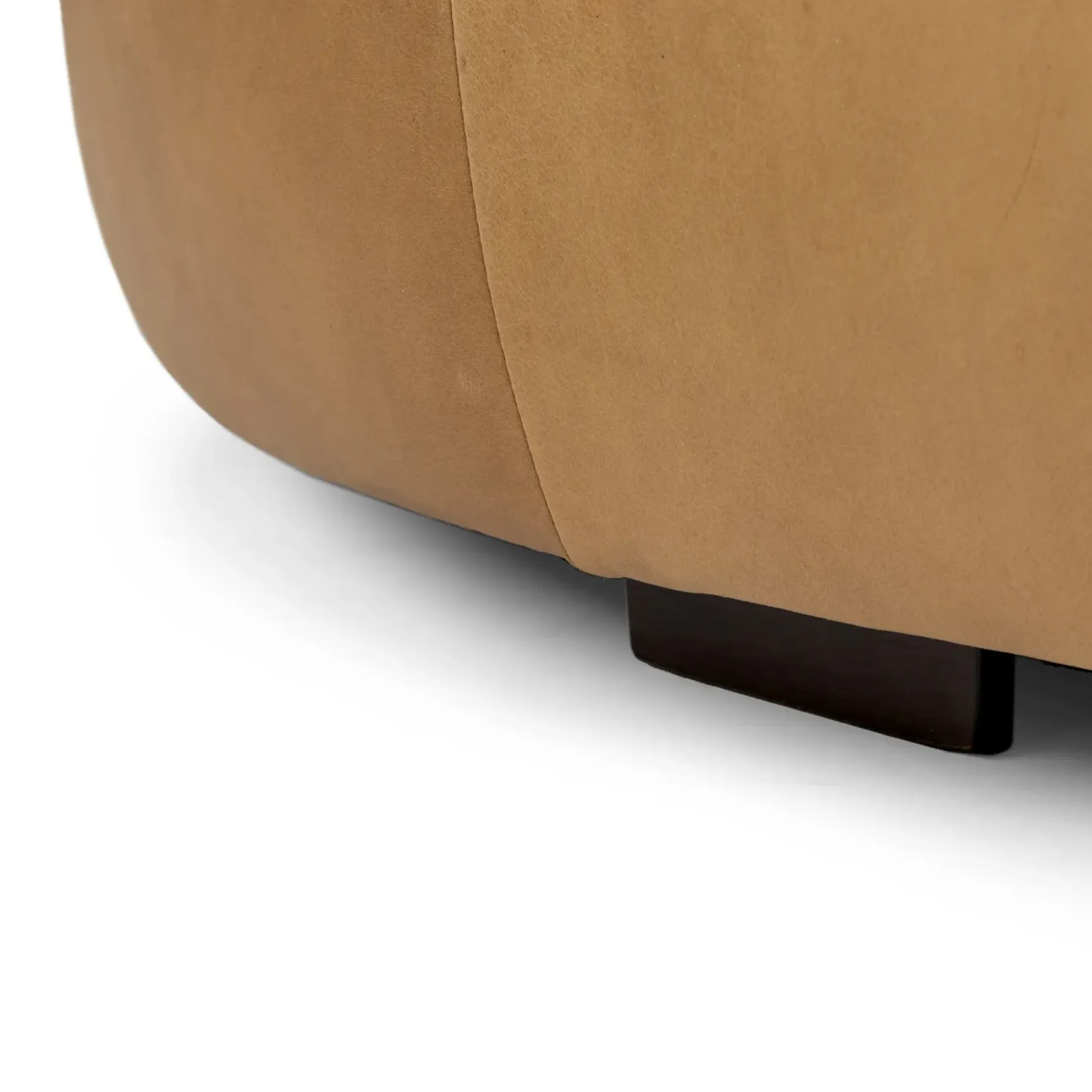 Timpani 41" Leather Ottoman - Charme Tan