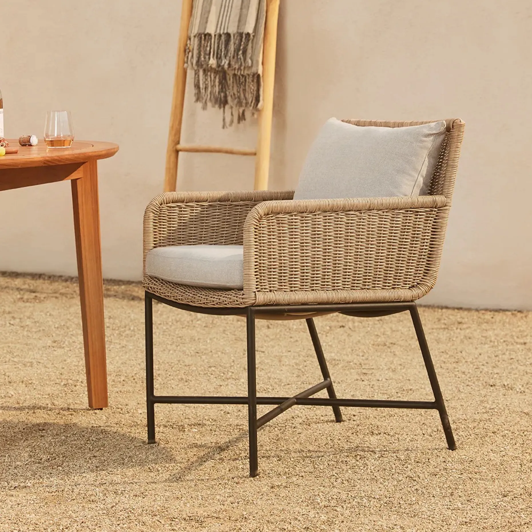 Tody Outdoor Dining Chair - Beach Sand