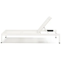 Tola 78" Outdoor Chaise Lounge - White