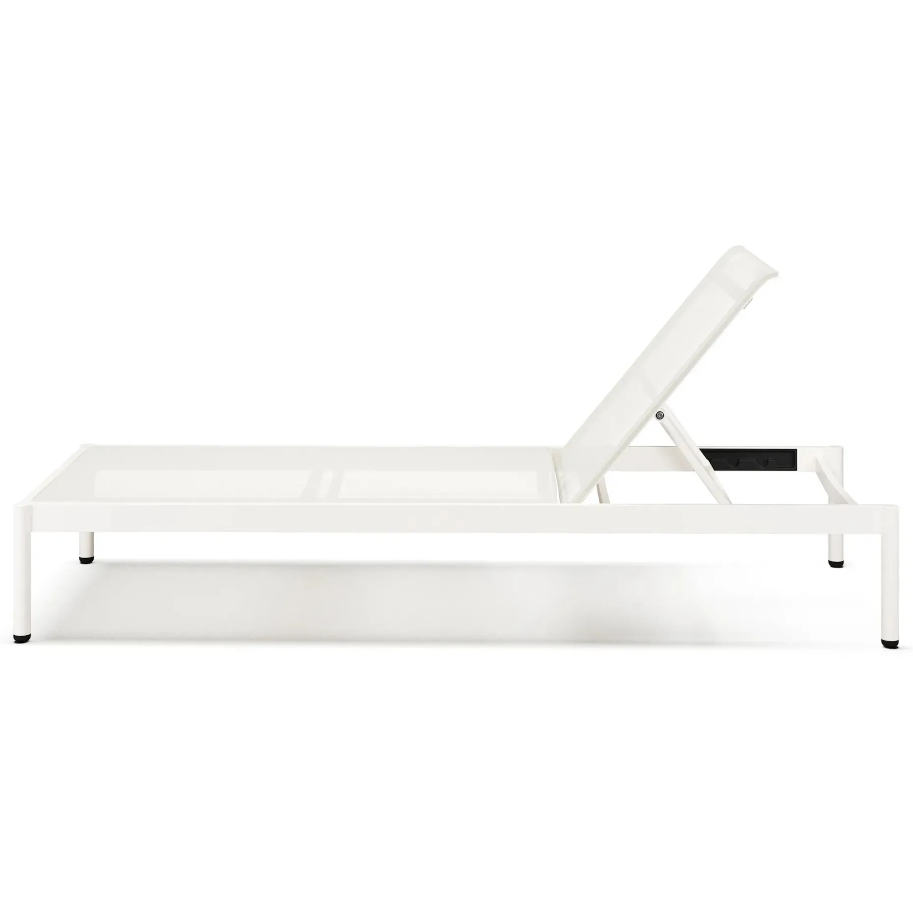 Tola 78" Outdoor Chaise Lounge - White