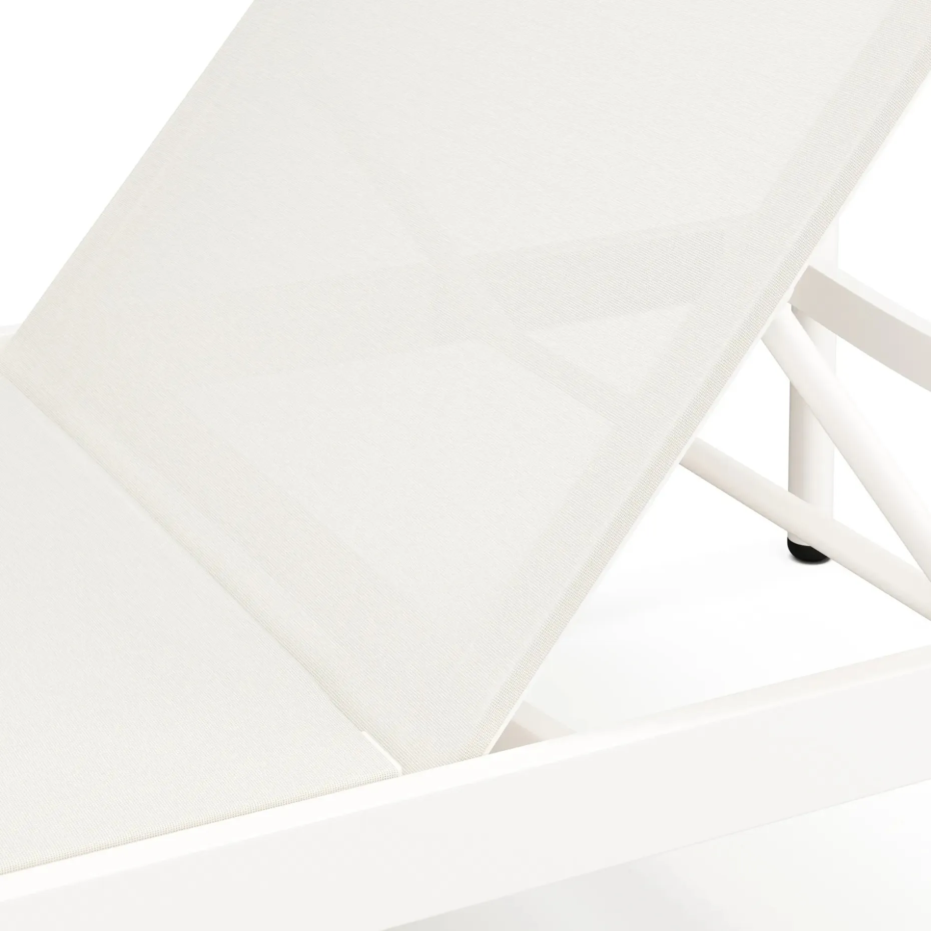 Tola 78" Outdoor Chaise Lounge - White