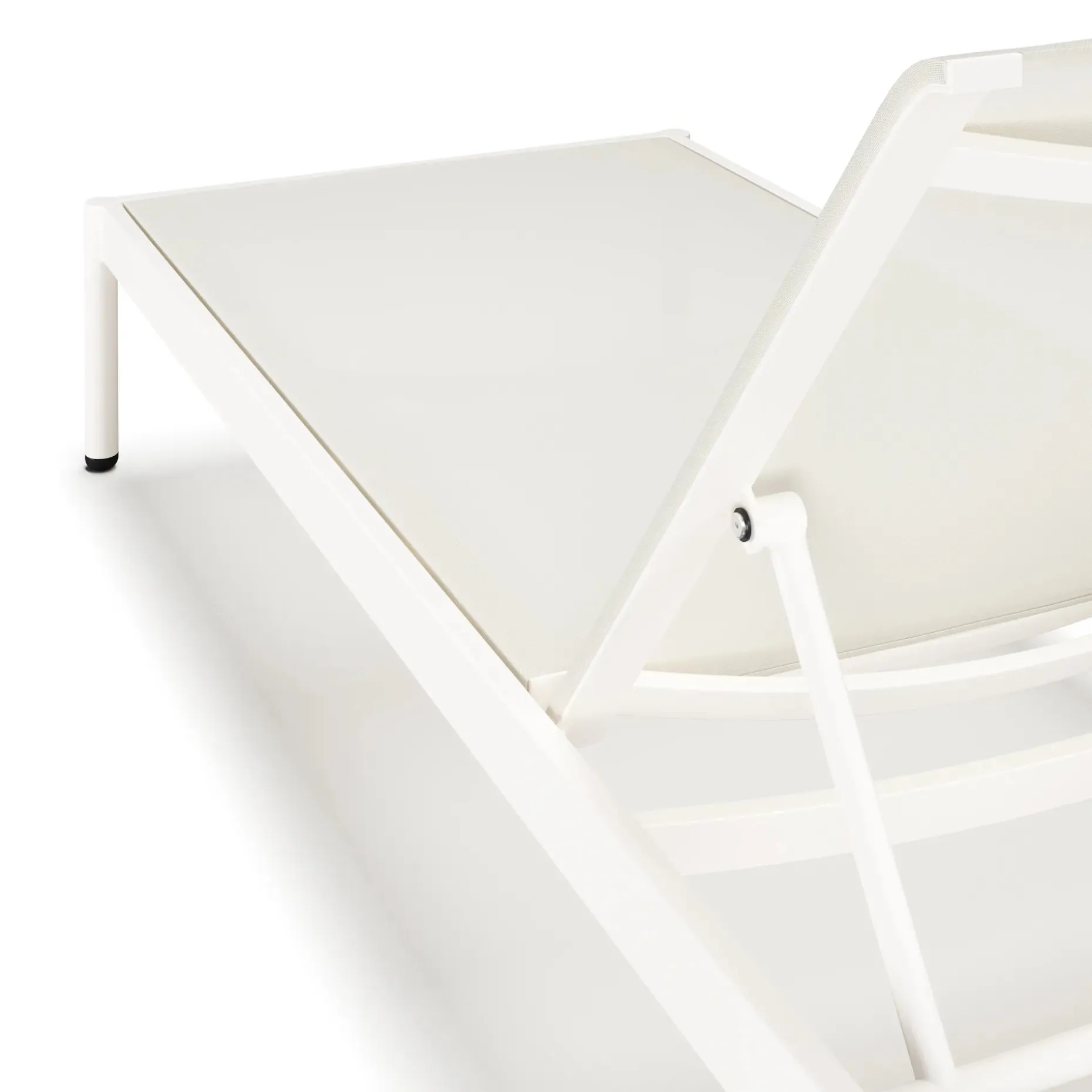 Tola 78" Outdoor Chaise Lounge - White