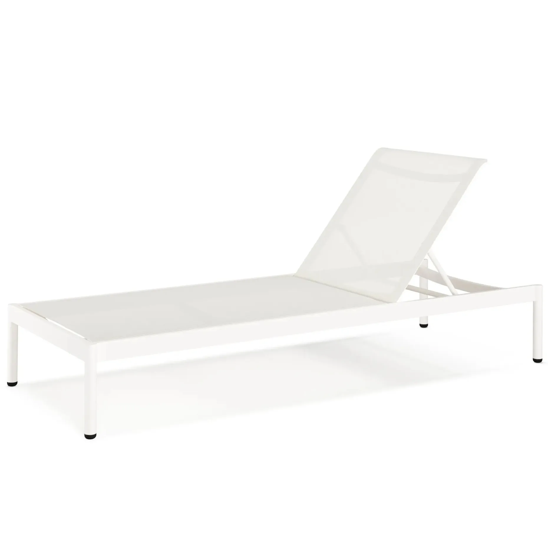 Tola 78" Outdoor Chaise Lounge - White