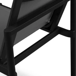 Tola Outdoor Stackable Textilene Dining Chair - Black
