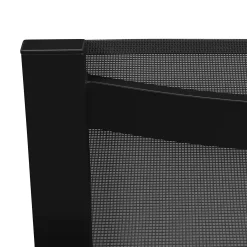 Tola Outdoor Stackable Textilene Dining Chair - Black