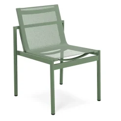 Tola Outdoor Stackable Textilene Dining Chair - Khaki Green