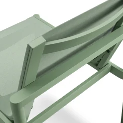 Tola Outdoor Stackable Textilene Dining Chair - Khaki Green