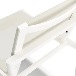Tola Outdoor Stackable Textilene Dining Chair - White