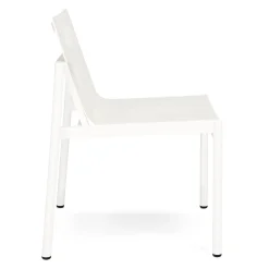 Tola Outdoor Stackable Textilene Dining Chair - White