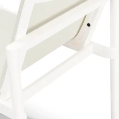 Tola Outdoor Stackable Textilene Dining Chair - White