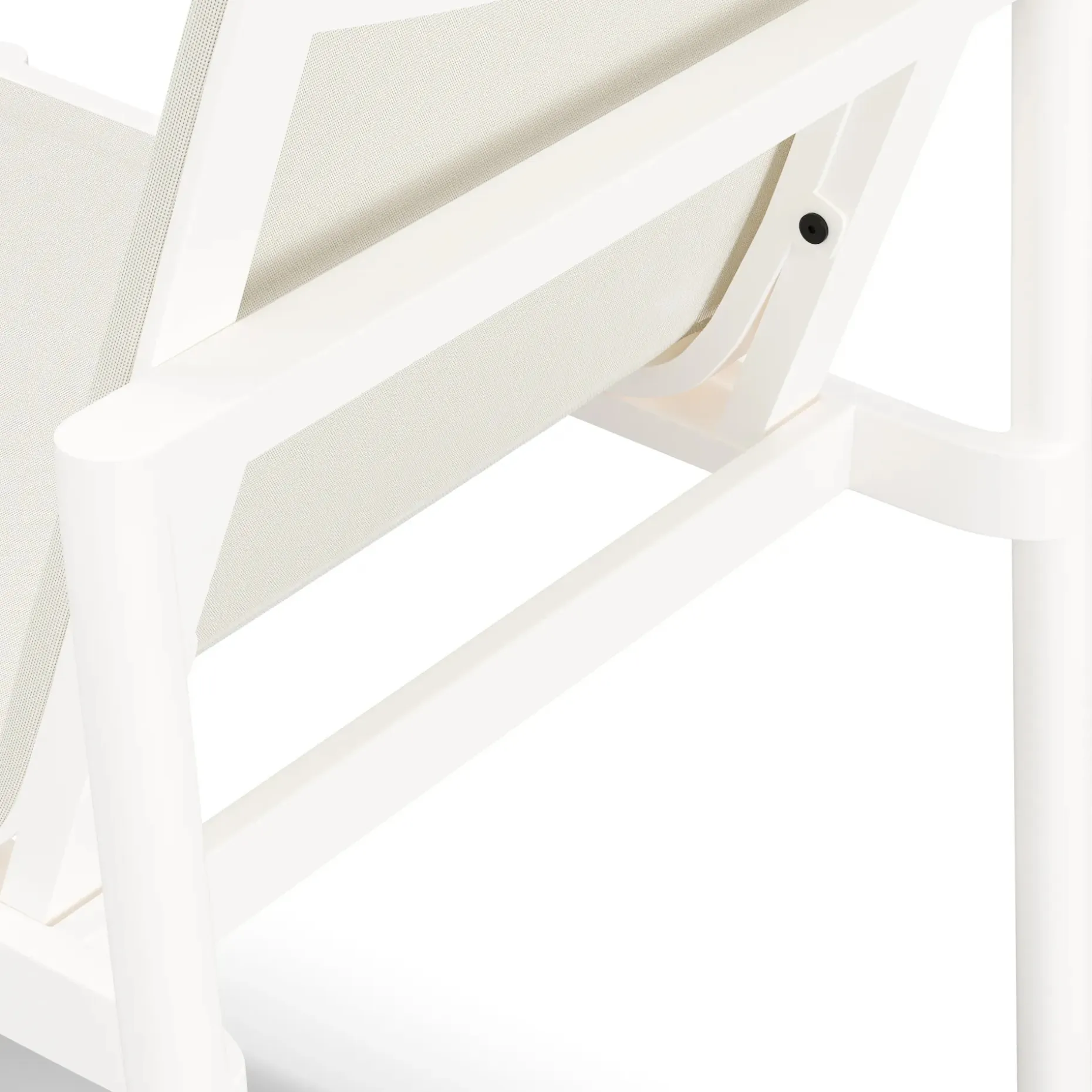 Tola Outdoor Stackable Textilene Dining Chair - White