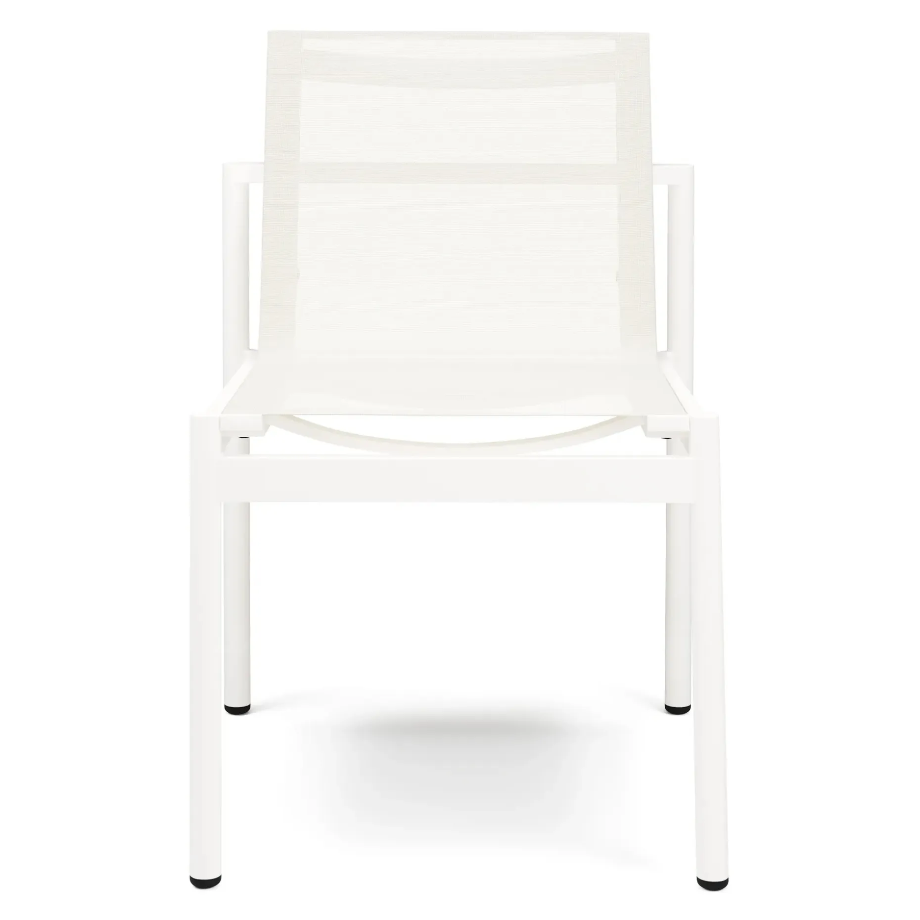 Tola Outdoor Stackable Textilene Dining Chair - White