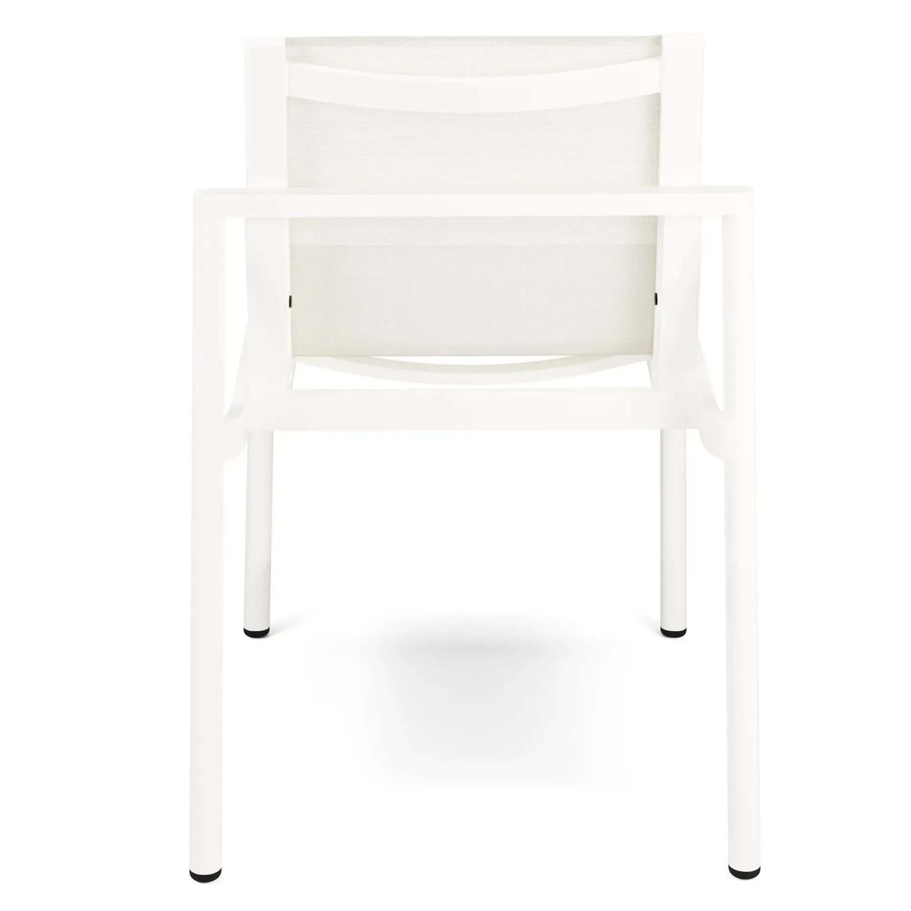 Tola Outdoor Stackable Textilene Dining Chair - White