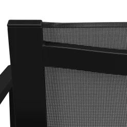 Tola Outdoor Stackable Textilene Dining Armchair - Black