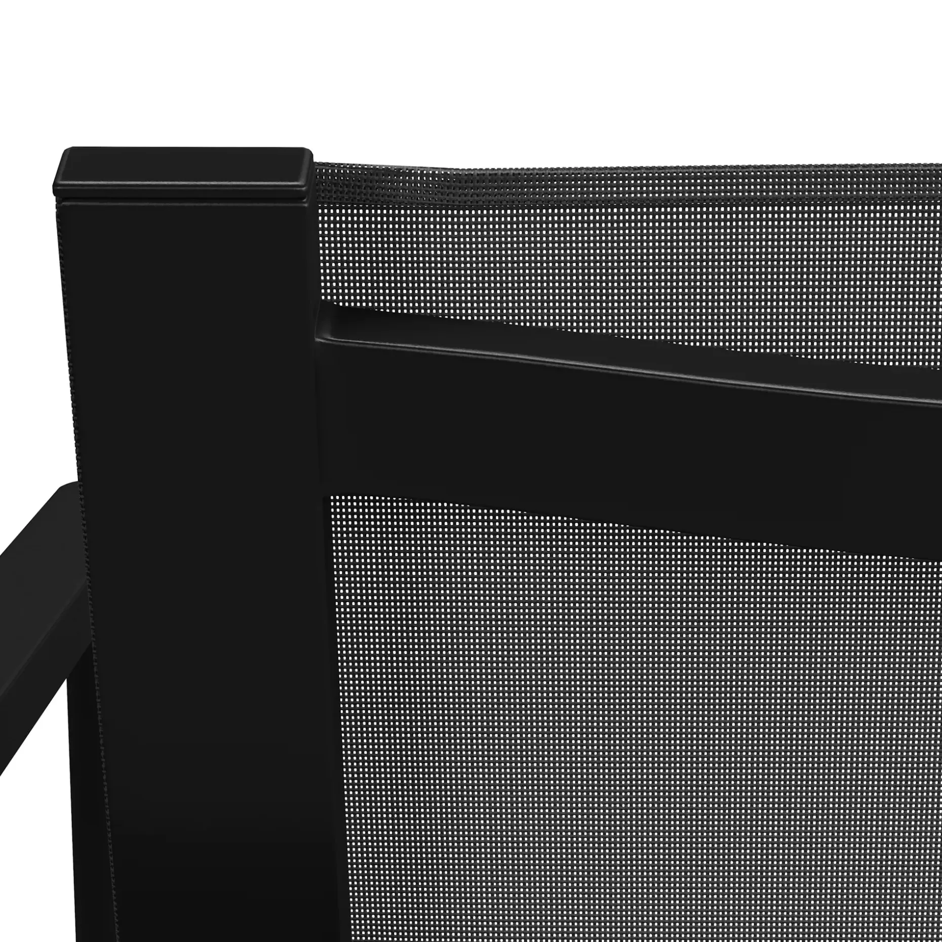 Tola Outdoor Stackable Textilene Dining Armchair - Black