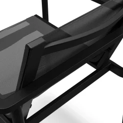 Tola Outdoor Stackable Textilene Dining Armchair - Black