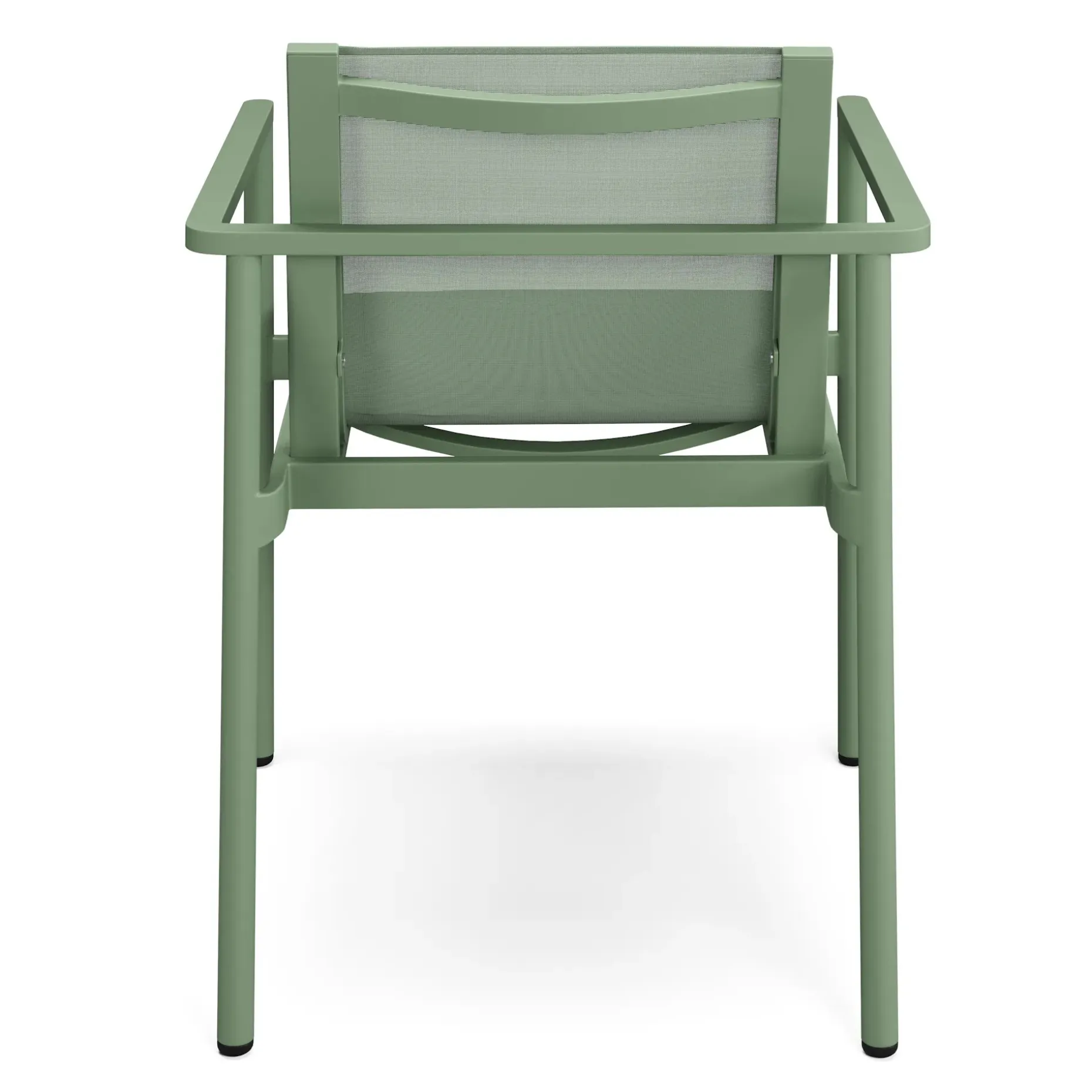 Tola Outdoor Stackable Textilene Dining Armchair - Khaki Green