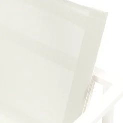 Tola Outdoor Stackable Textilene Dining Armchair - White