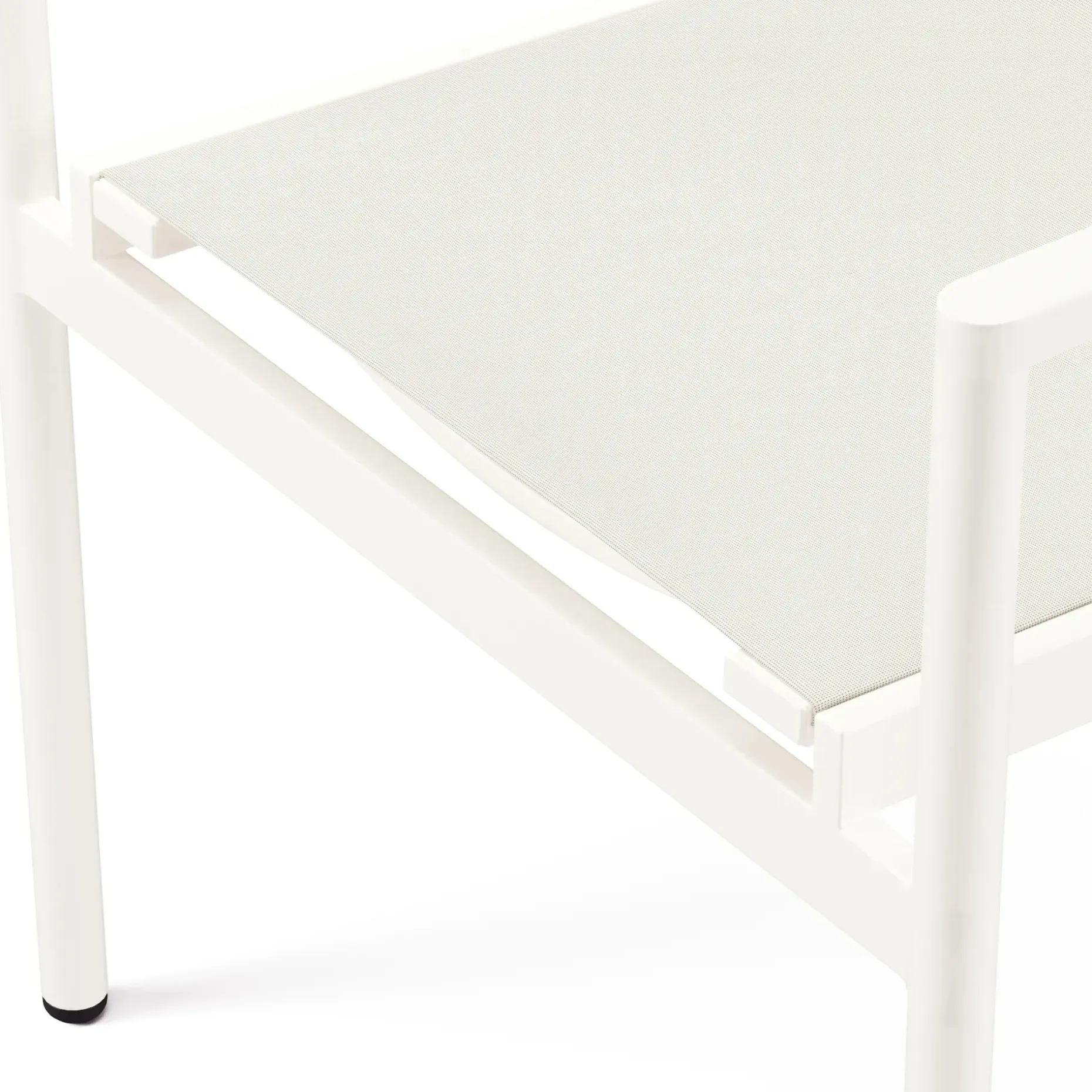 Tola Outdoor Stackable Textilene Dining Armchair - White