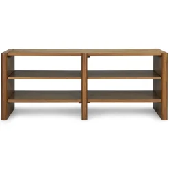 Torme 57" Bookcase, Short - Smoked Oak