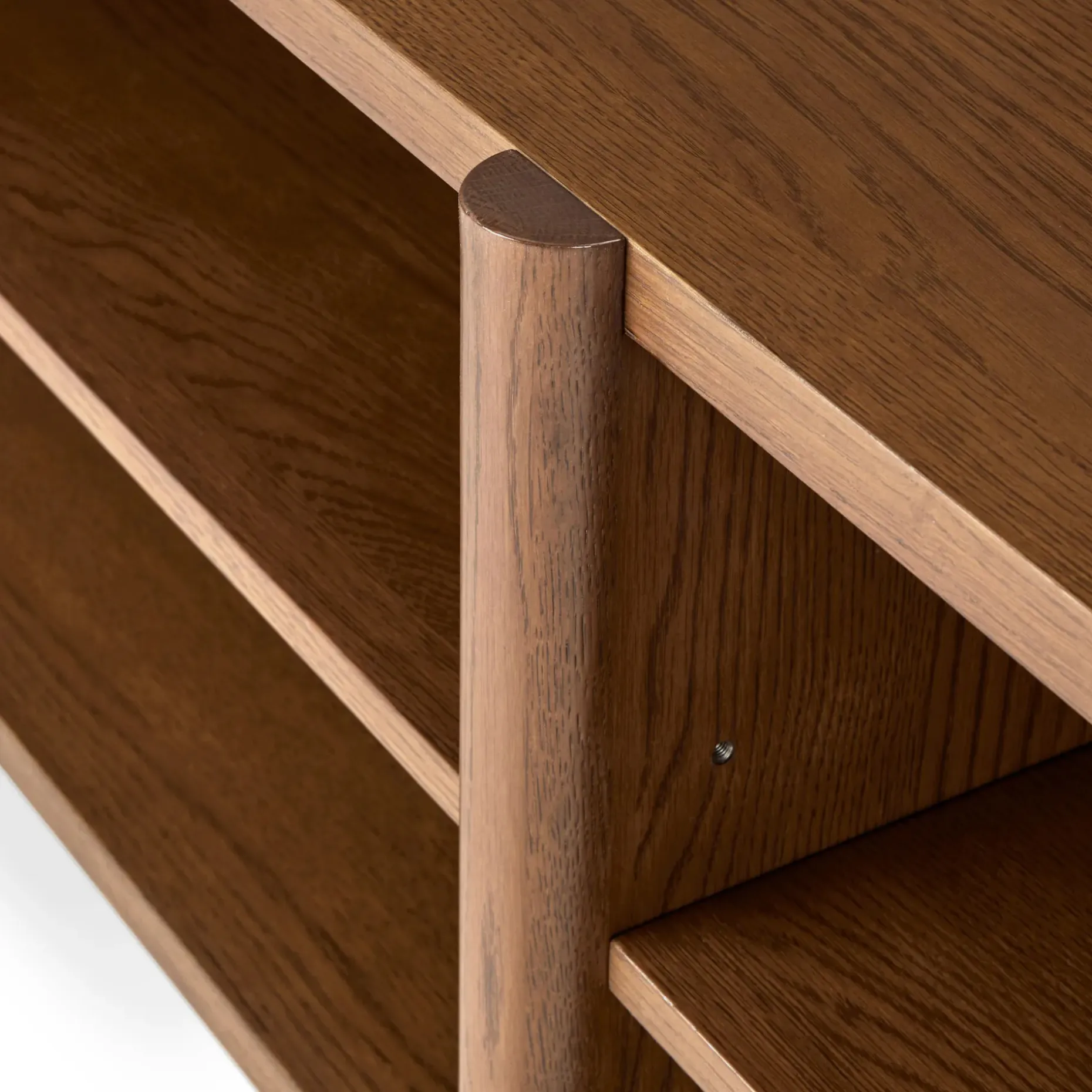 Torme 57" Bookcase, Short - Smoked Oak
