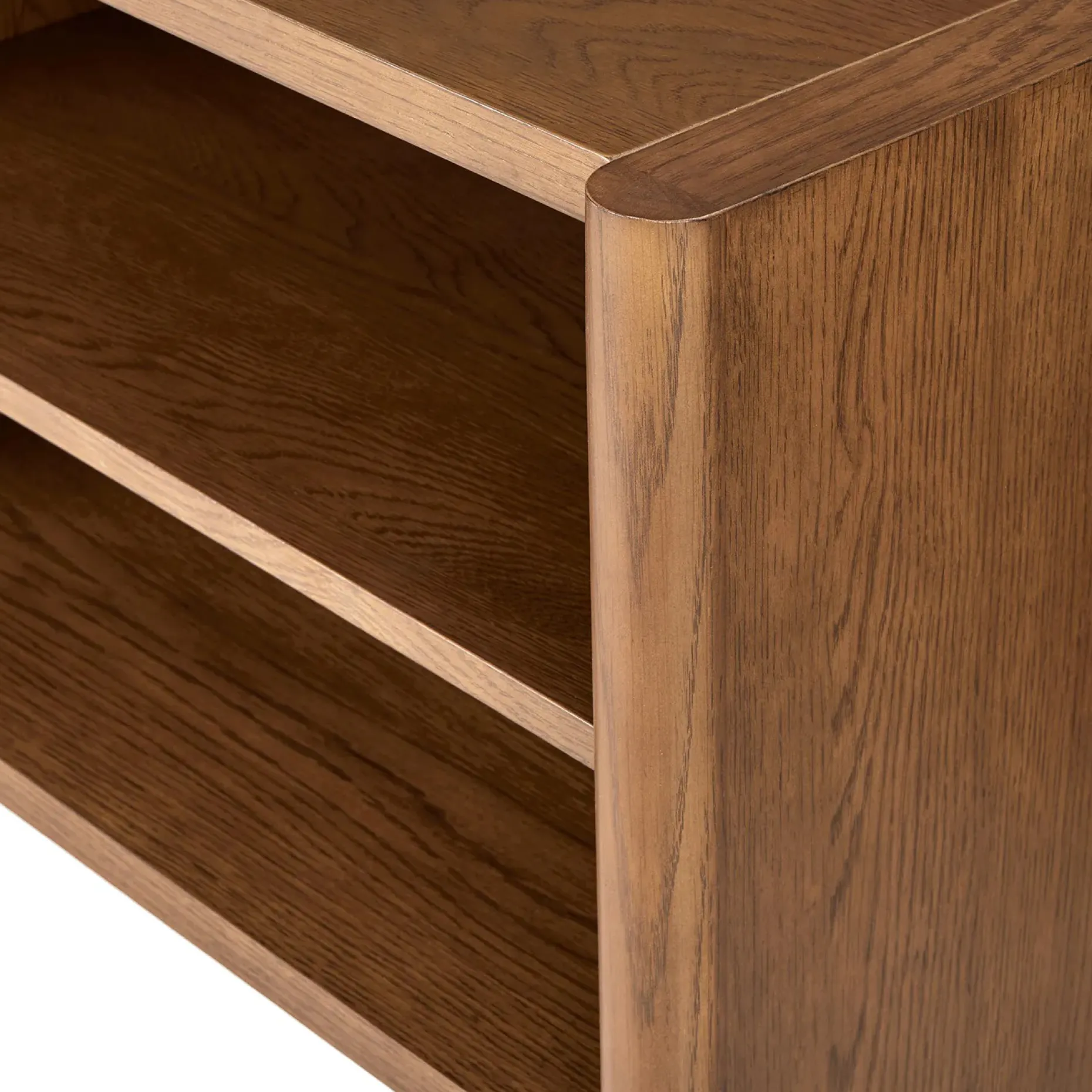 Torme 57" Bookcase, Short - Smoked Oak