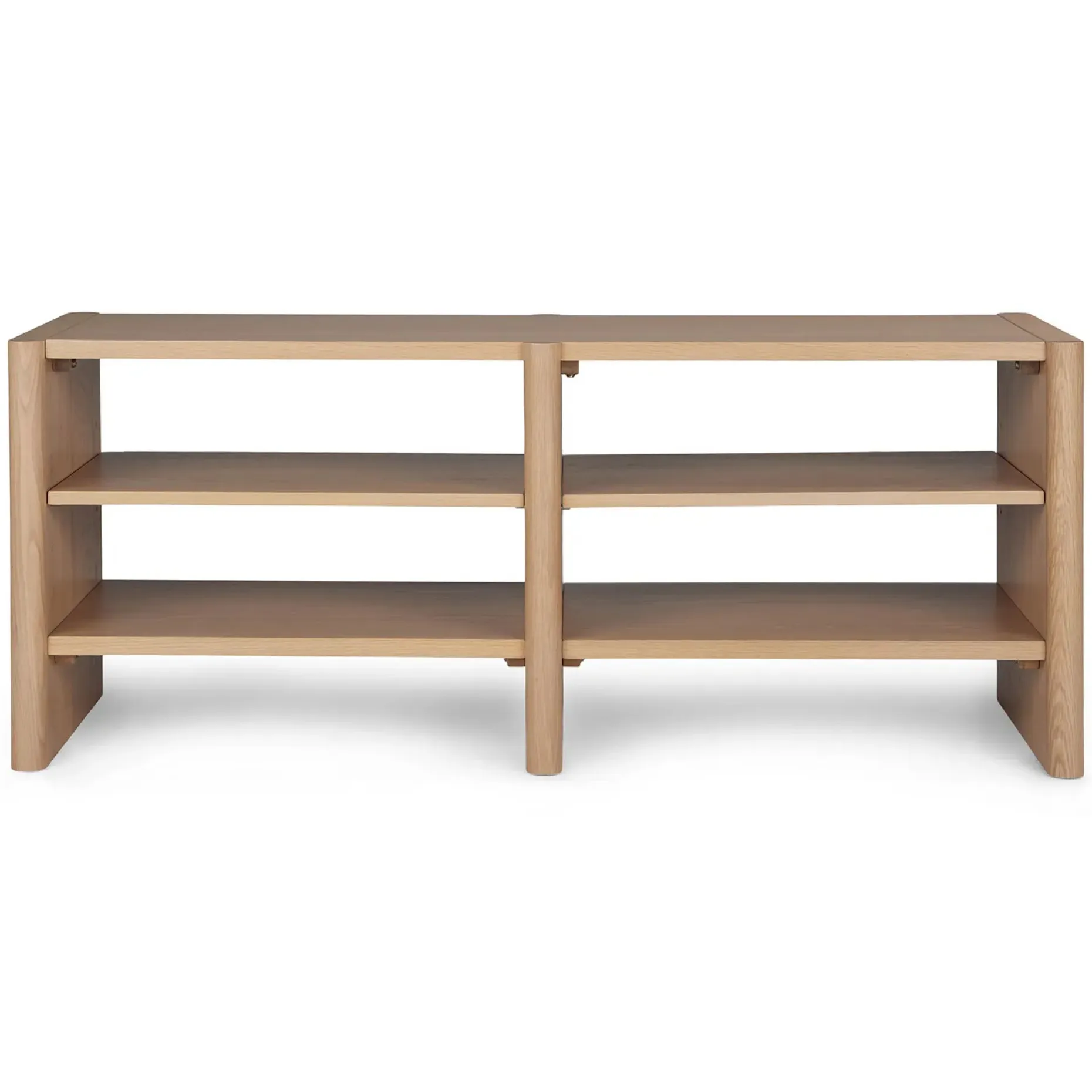 Torme 57" Bookcase, Short - White Oak