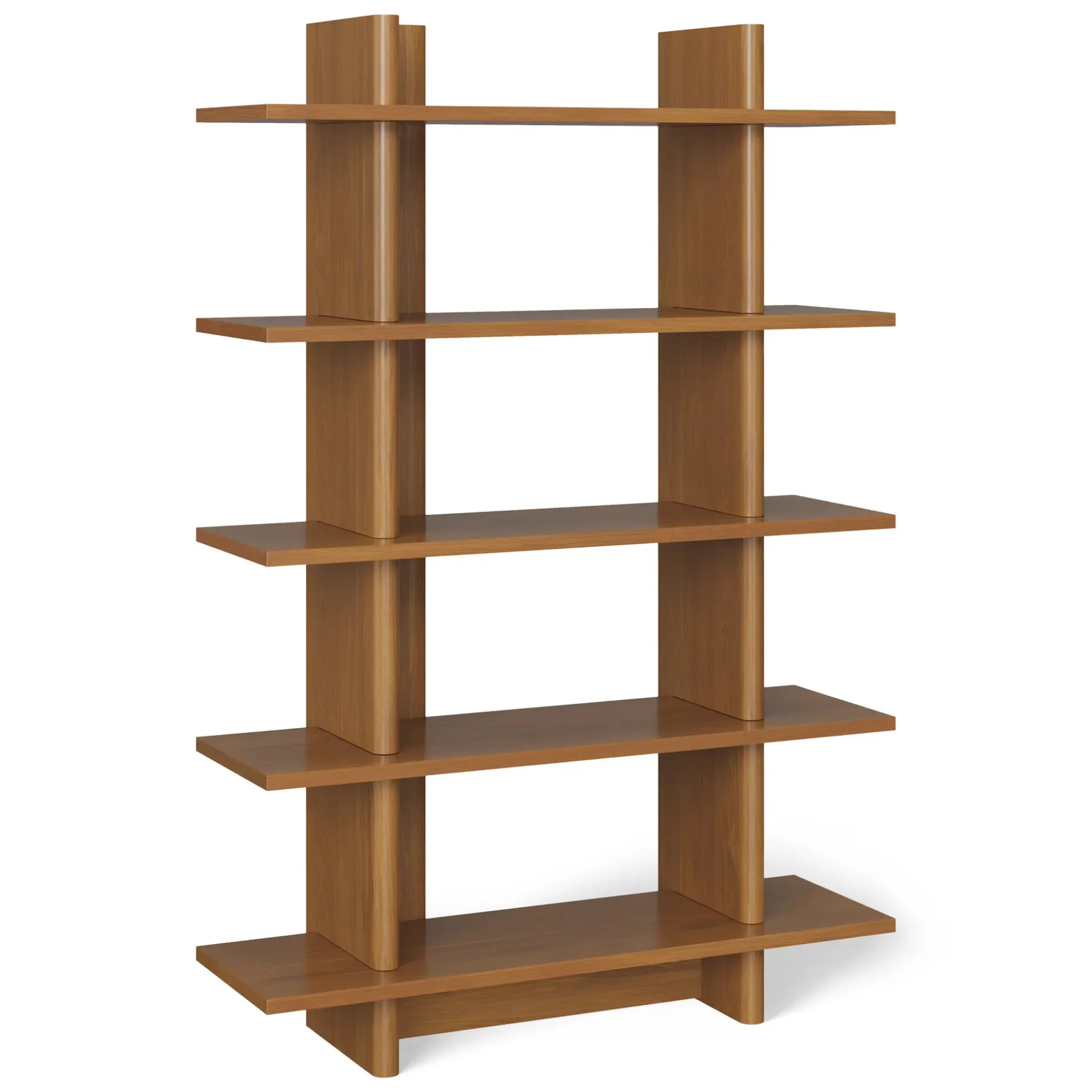 Torme 48" Bookcase, Tall - Smoked Oak