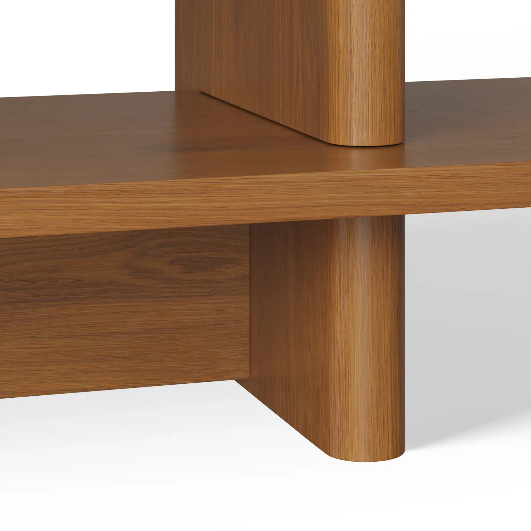 Torme 48" Bookcase, Tall - Smoked Oak