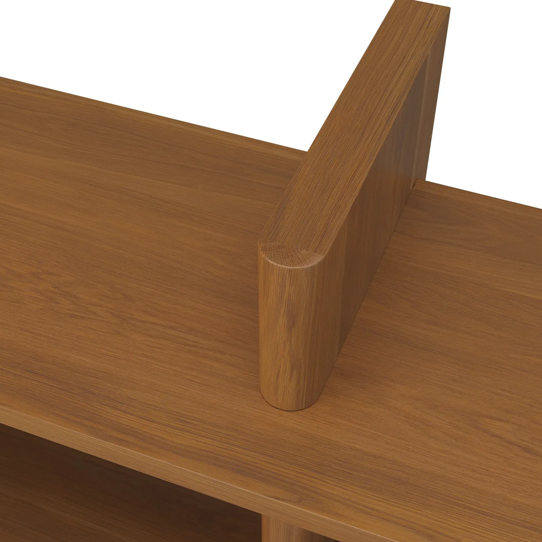 Torme 48" Bookcase, Tall - Smoked Oak