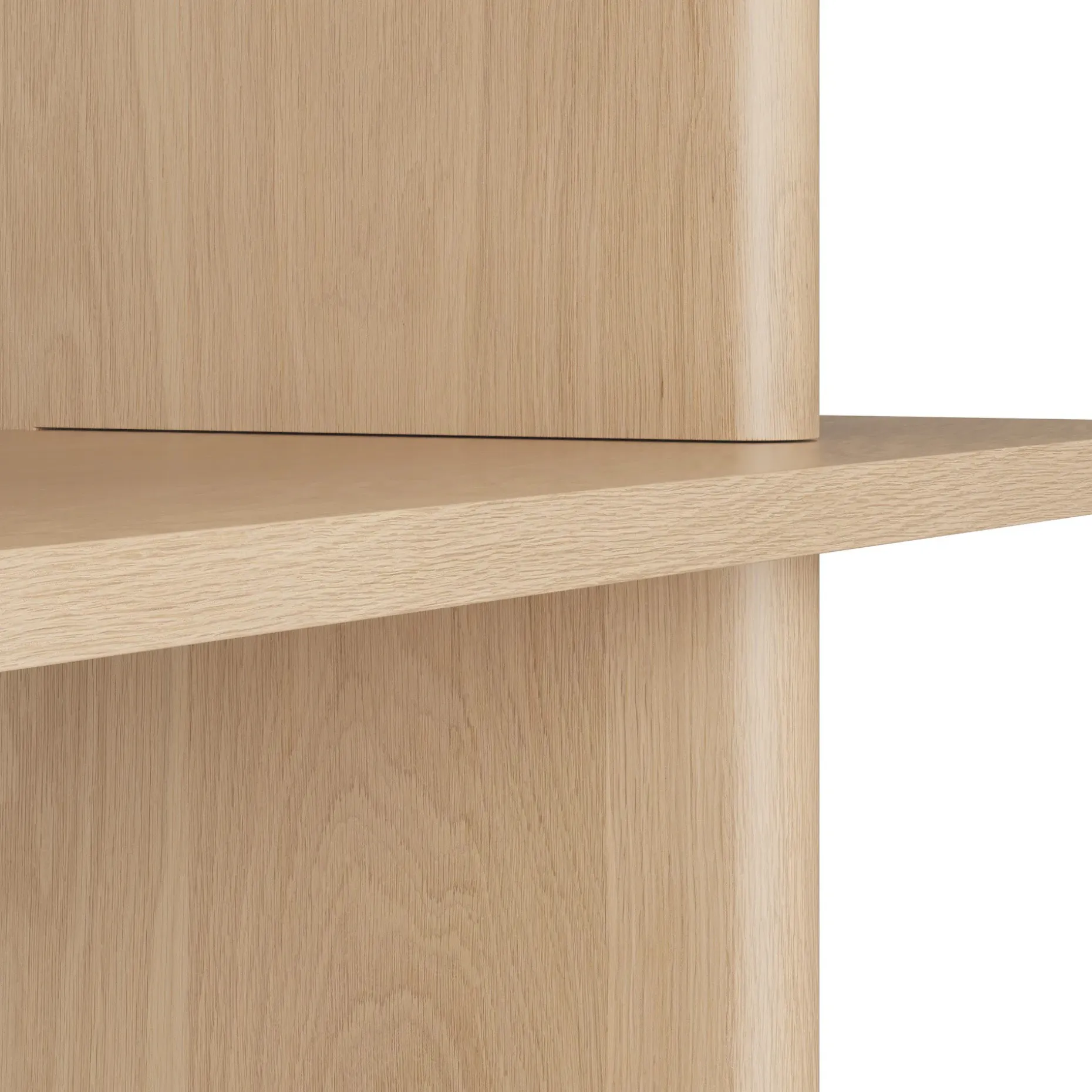 Torme 48" Bookcase, Tall - White Oak