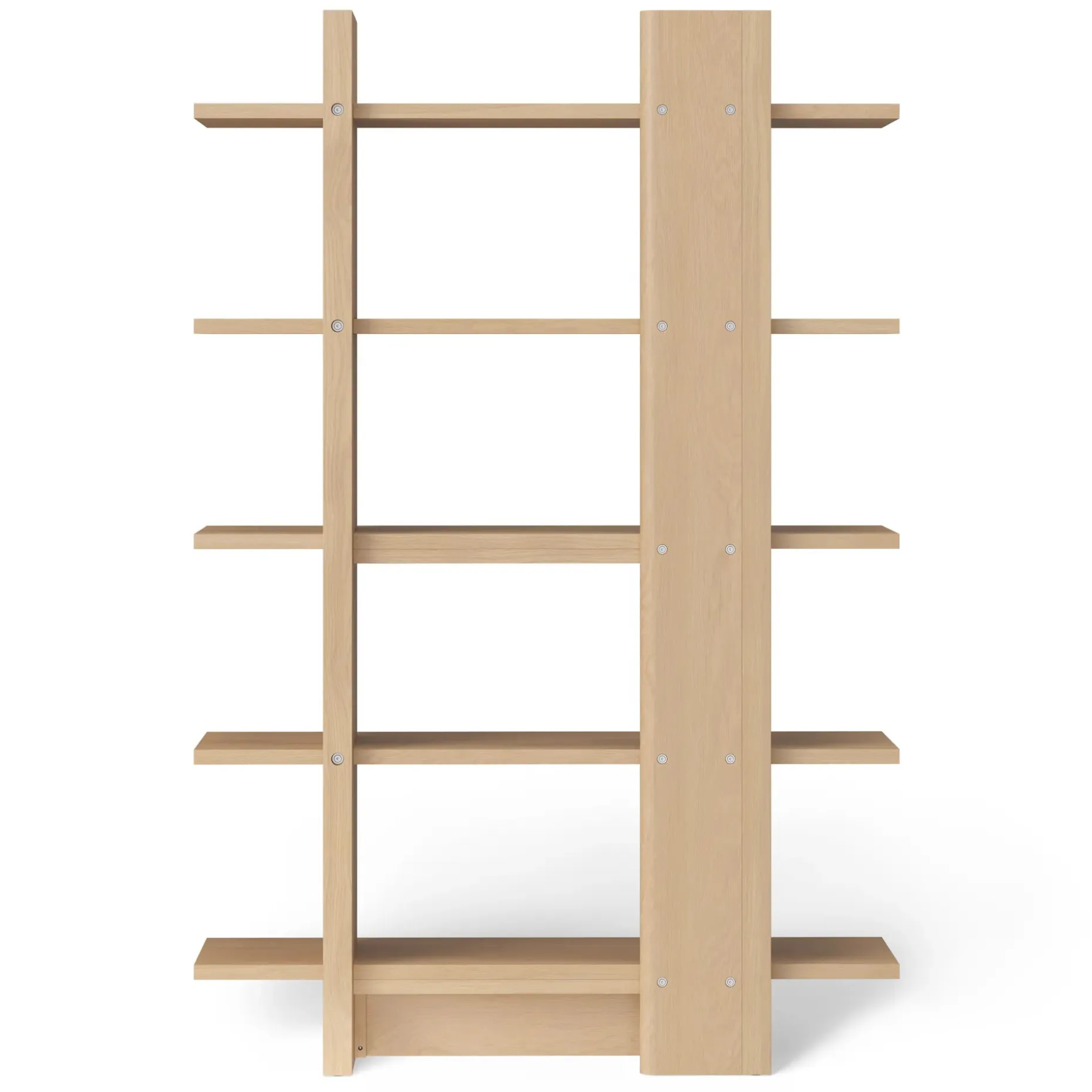 Torme 48" Bookcase, Tall - White Oak
