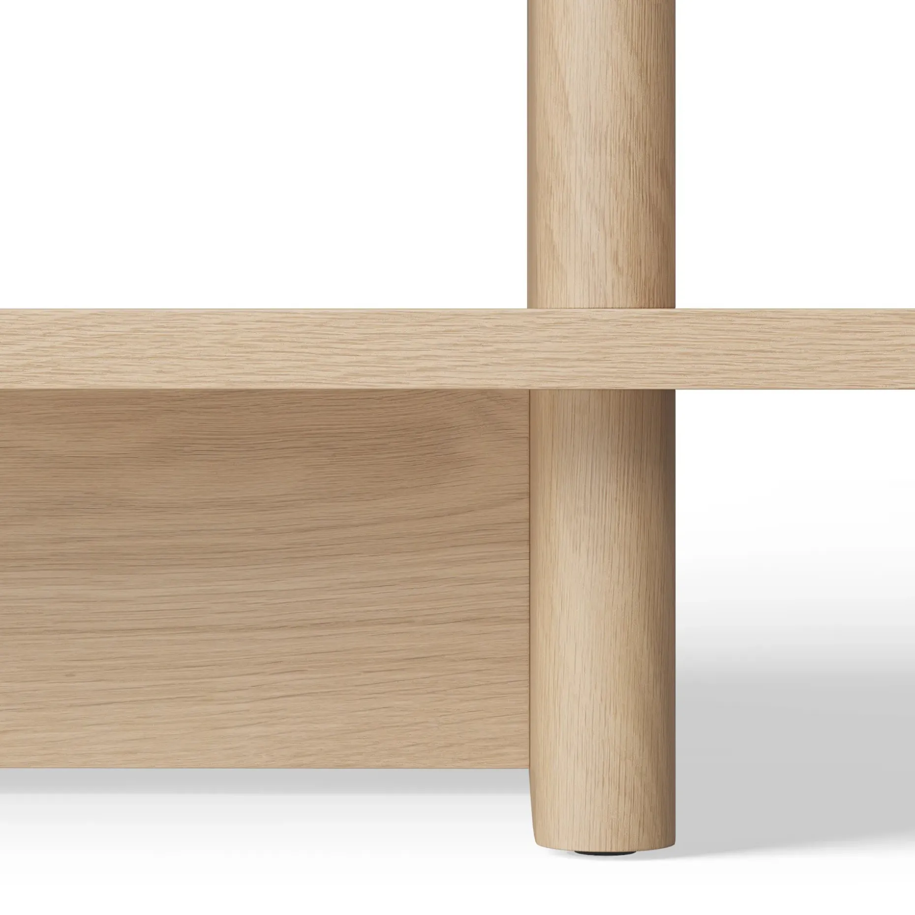 Torme 48" Bookcase, Tall - White Oak