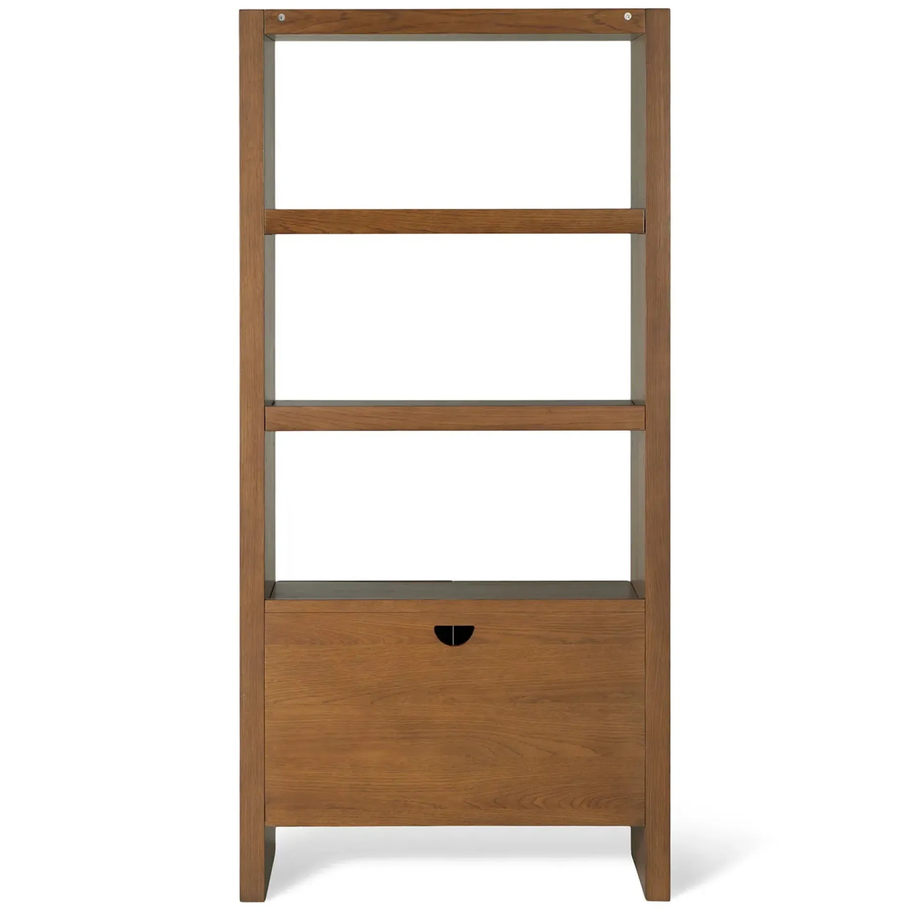 Torme 34" Bookcase with Storage, Tall - Smoked Oak